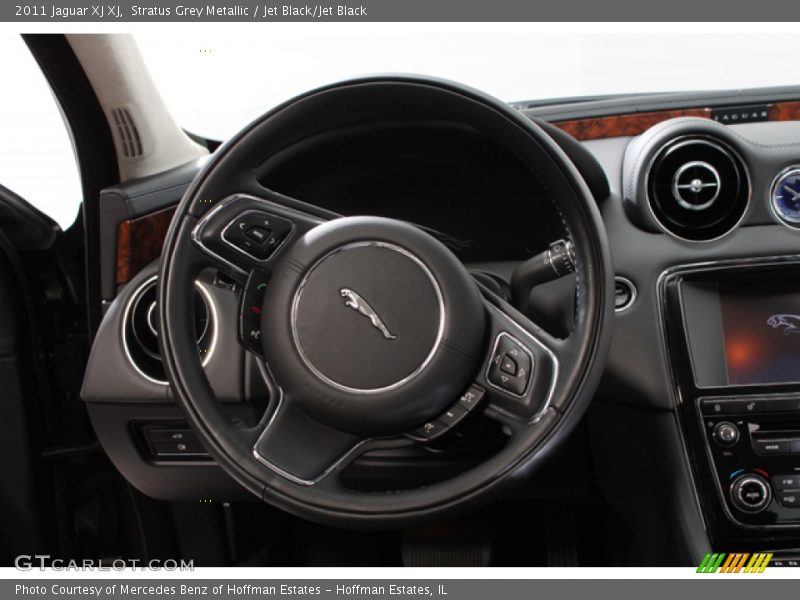 Stratus Grey Metallic / Jet Black/Jet Black 2011 Jaguar XJ XJ