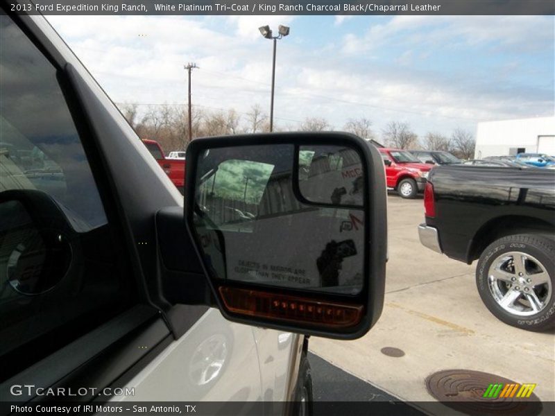White Platinum Tri-Coat / King Ranch Charcoal Black/Chaparral Leather 2013 Ford Expedition King Ranch