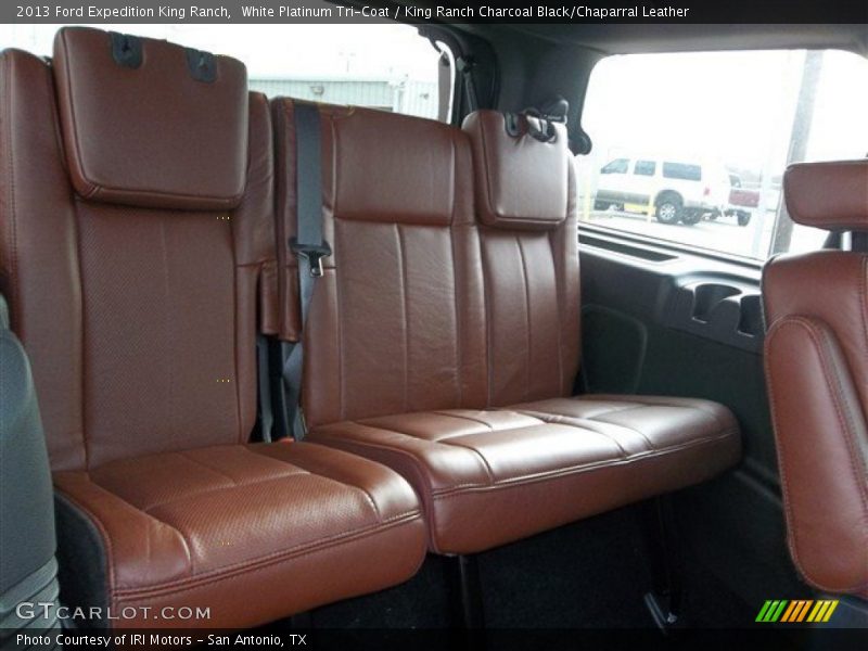 White Platinum Tri-Coat / King Ranch Charcoal Black/Chaparral Leather 2013 Ford Expedition King Ranch
