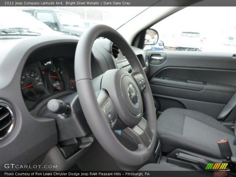 Bright Silver Metallic / Dark Slate Gray 2013 Jeep Compass Latitude 4x4