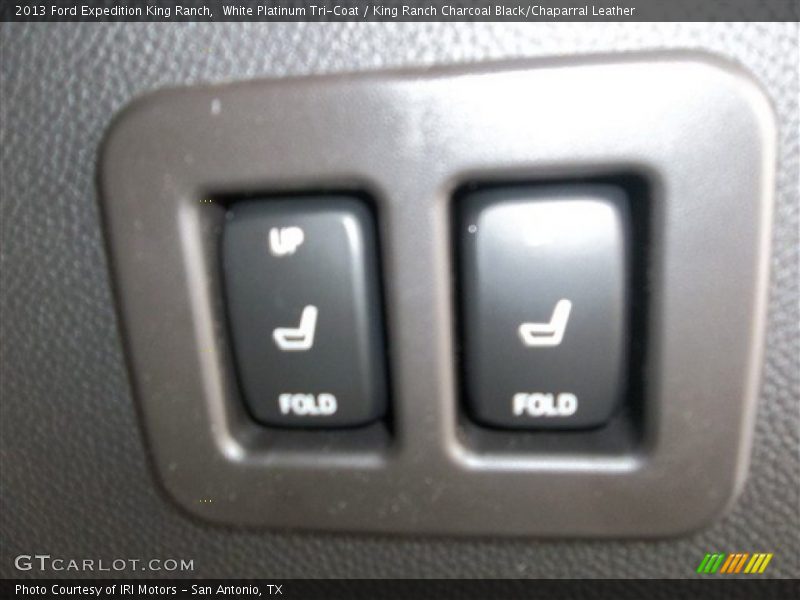 White Platinum Tri-Coat / King Ranch Charcoal Black/Chaparral Leather 2013 Ford Expedition King Ranch