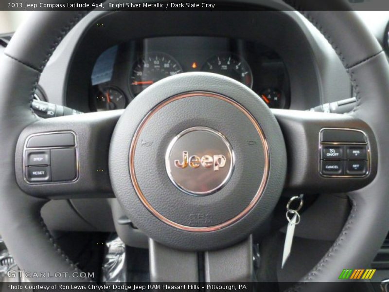 Bright Silver Metallic / Dark Slate Gray 2013 Jeep Compass Latitude 4x4