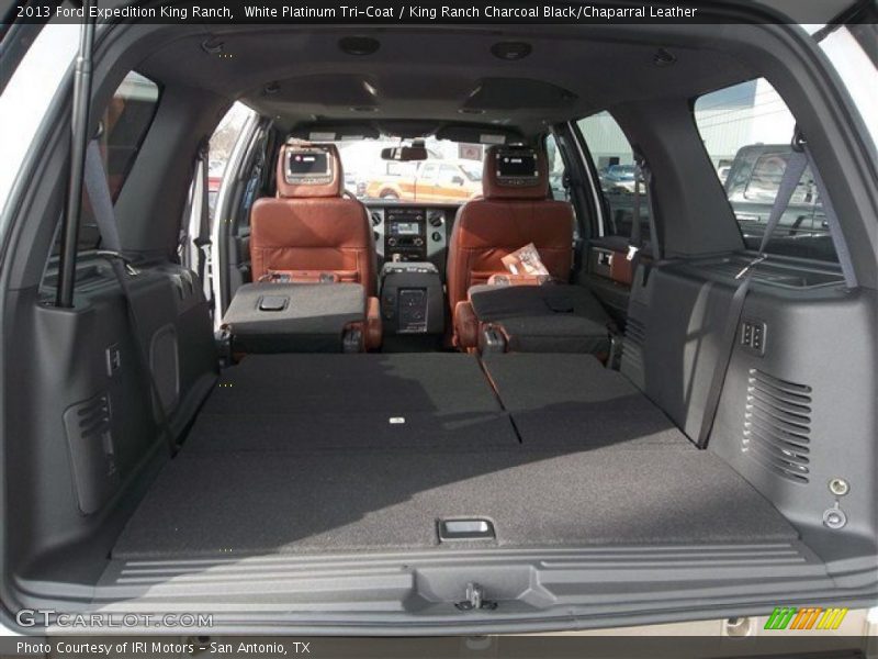 White Platinum Tri-Coat / King Ranch Charcoal Black/Chaparral Leather 2013 Ford Expedition King Ranch