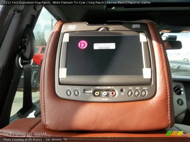 White Platinum Tri-Coat / King Ranch Charcoal Black/Chaparral Leather 2013 Ford Expedition King Ranch