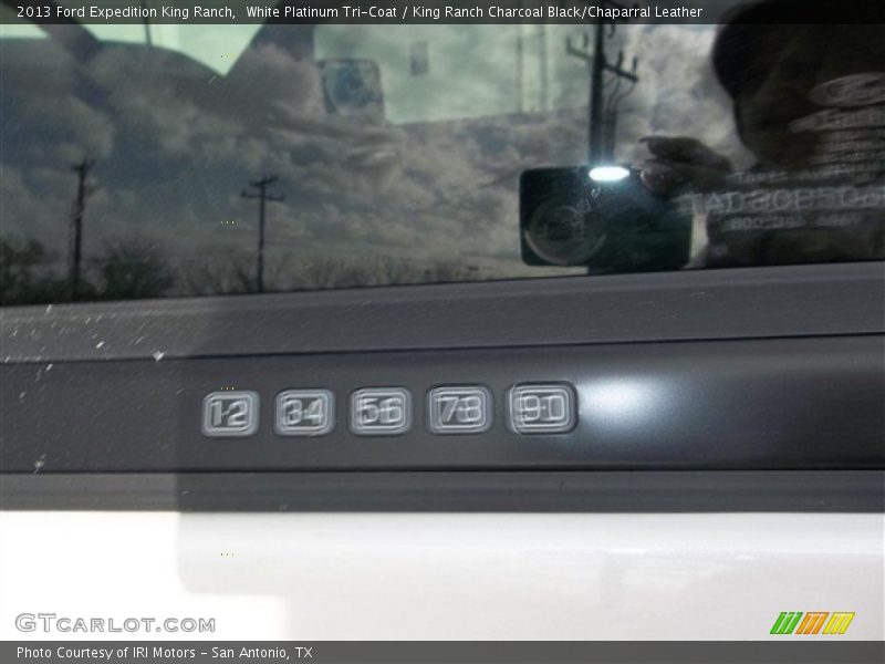 White Platinum Tri-Coat / King Ranch Charcoal Black/Chaparral Leather 2013 Ford Expedition King Ranch