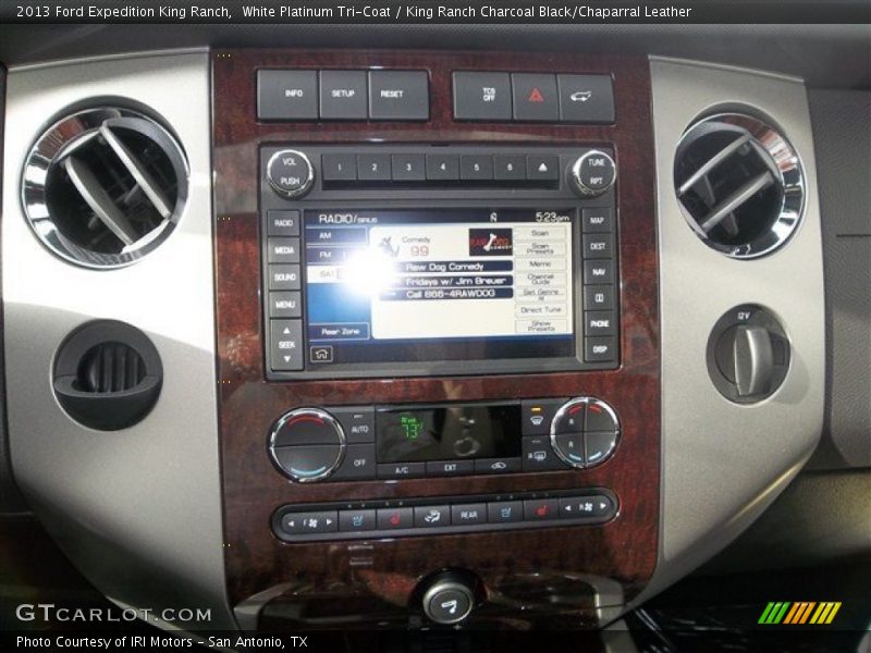 White Platinum Tri-Coat / King Ranch Charcoal Black/Chaparral Leather 2013 Ford Expedition King Ranch