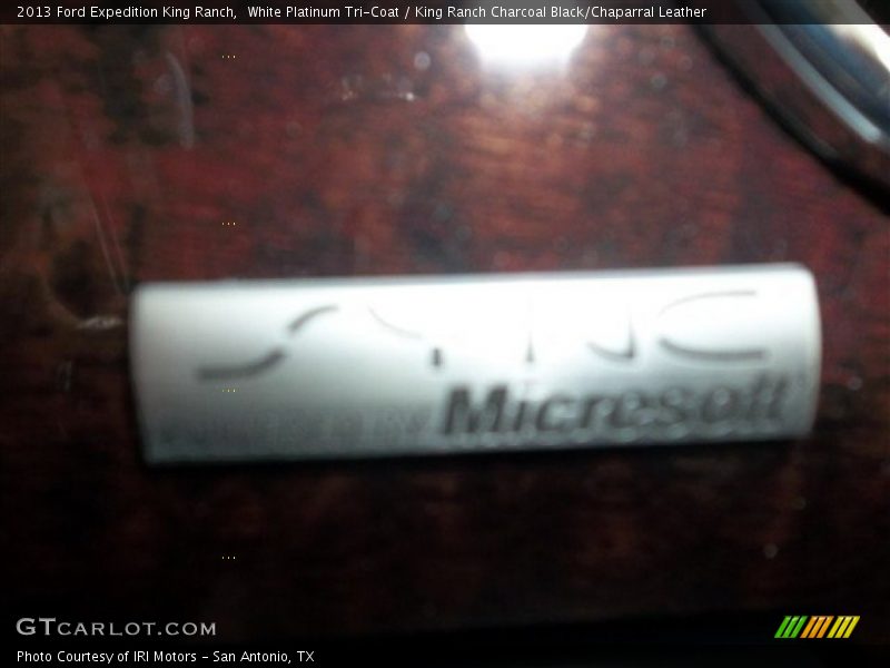 White Platinum Tri-Coat / King Ranch Charcoal Black/Chaparral Leather 2013 Ford Expedition King Ranch
