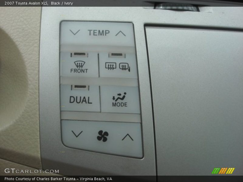 Controls of 2007 Avalon XLS