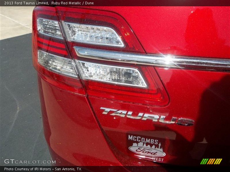 Ruby Red Metallic / Dune 2013 Ford Taurus Limited