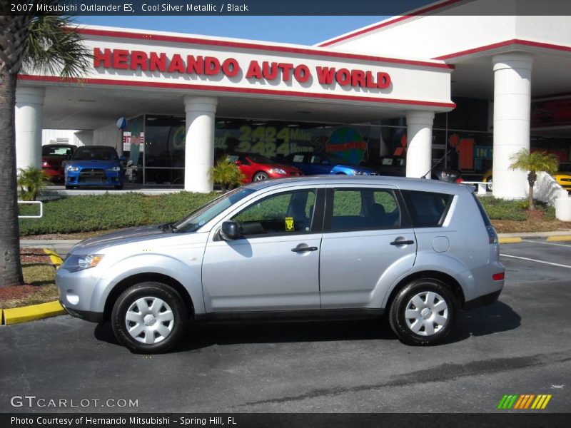 Cool Silver Metallic / Black 2007 Mitsubishi Outlander ES