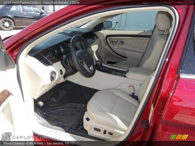 Ruby Red Metallic / Dune 2013 Ford Taurus Limited
