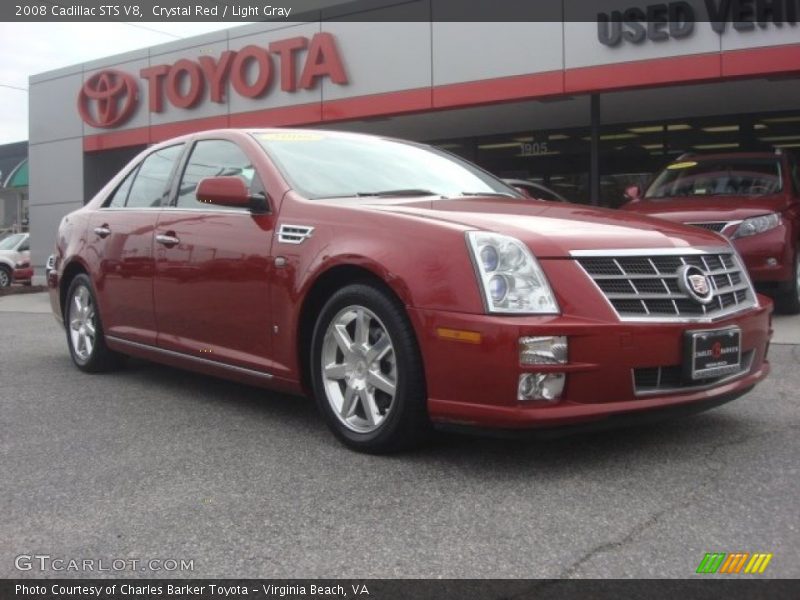 Crystal Red / Light Gray 2008 Cadillac STS V8