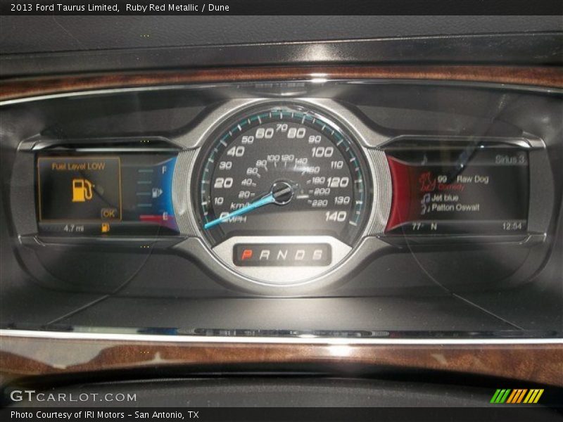  2013 Taurus Limited Limited Gauges