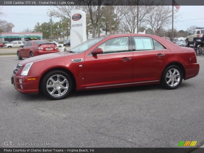 Crystal Red / Light Gray 2008 Cadillac STS V8