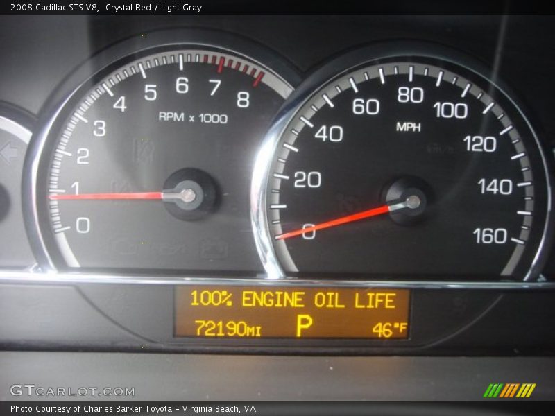 Crystal Red / Light Gray 2008 Cadillac STS V8