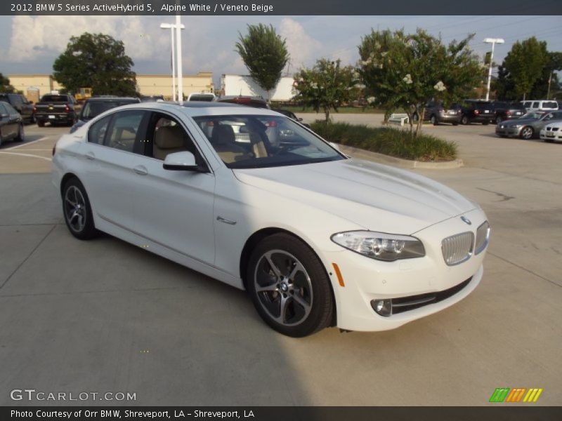 Front 3/4 View of 2012 5 Series ActiveHybrid 5
