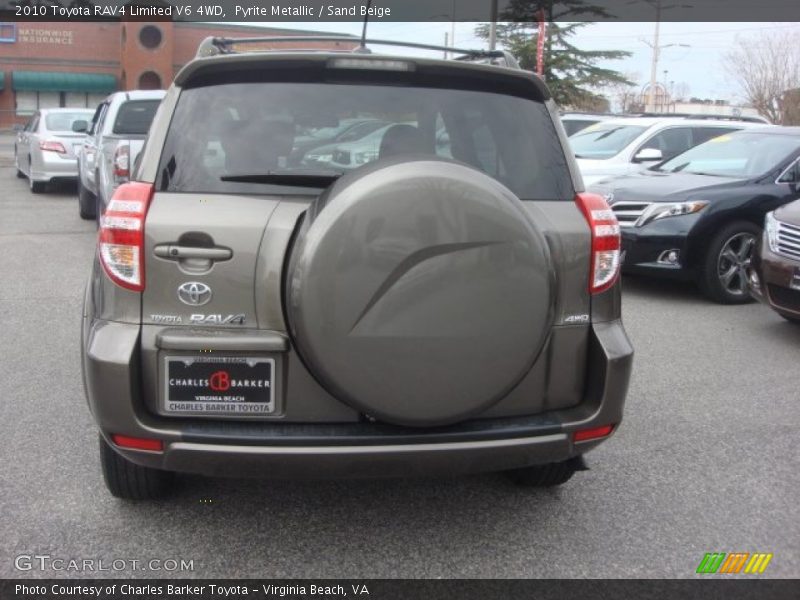 Pyrite Metallic / Sand Beige 2010 Toyota RAV4 Limited V6 4WD