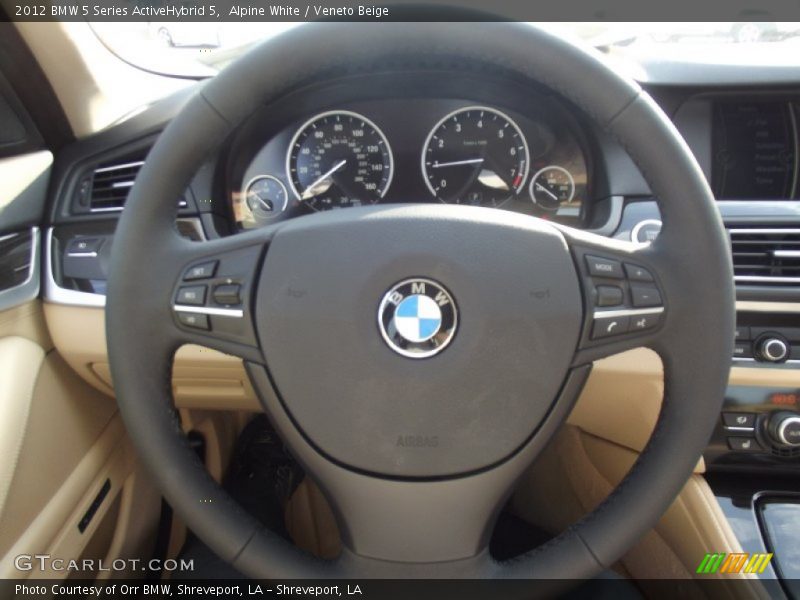 Alpine White / Veneto Beige 2012 BMW 5 Series ActiveHybrid 5