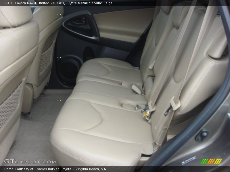 Rear Seat of 2010 RAV4 Limited V6 4WD