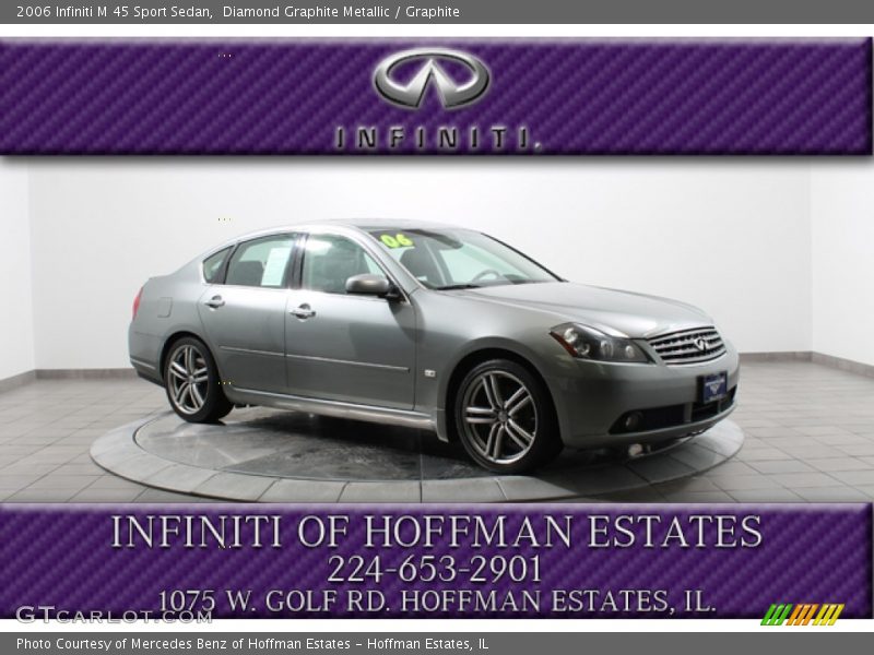Diamond Graphite Metallic / Graphite 2006 Infiniti M 45 Sport Sedan