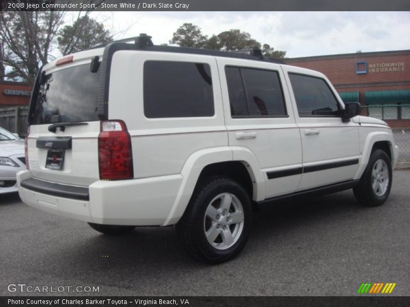Stone White / Dark Slate Gray 2008 Jeep Commander Sport
