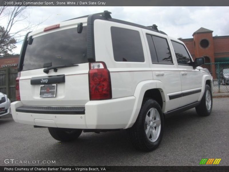 Stone White / Dark Slate Gray 2008 Jeep Commander Sport