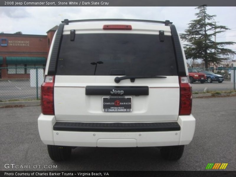 Stone White / Dark Slate Gray 2008 Jeep Commander Sport