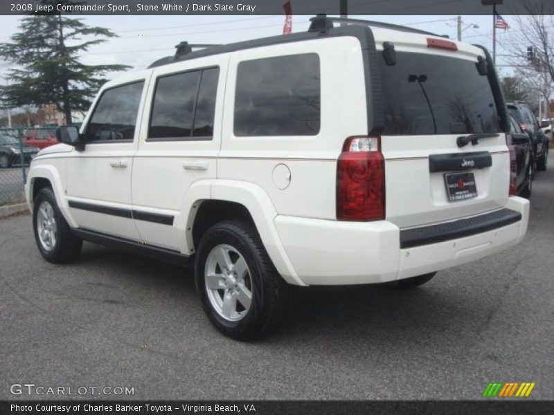 Stone White / Dark Slate Gray 2008 Jeep Commander Sport