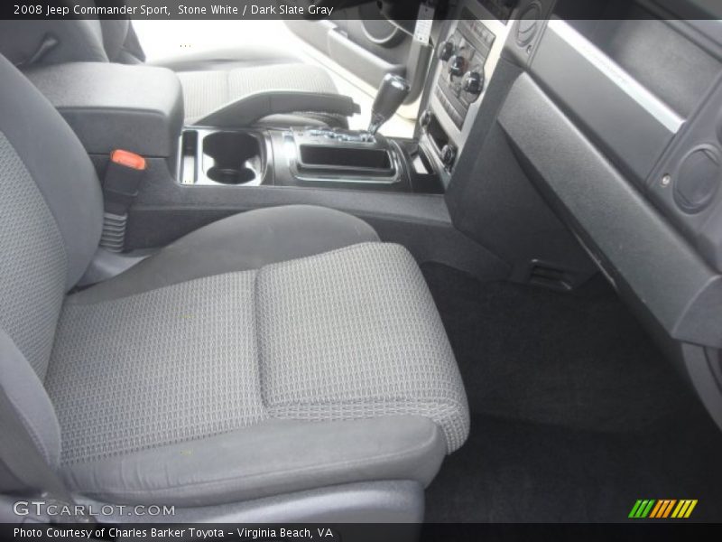 Stone White / Dark Slate Gray 2008 Jeep Commander Sport