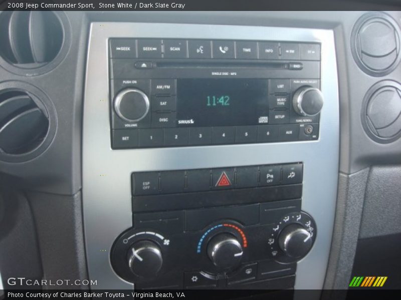 Controls of 2008 Commander Sport