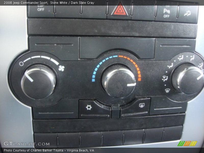 Controls of 2008 Commander Sport