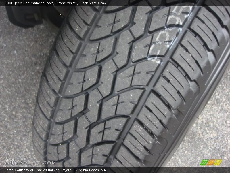 Stone White / Dark Slate Gray 2008 Jeep Commander Sport