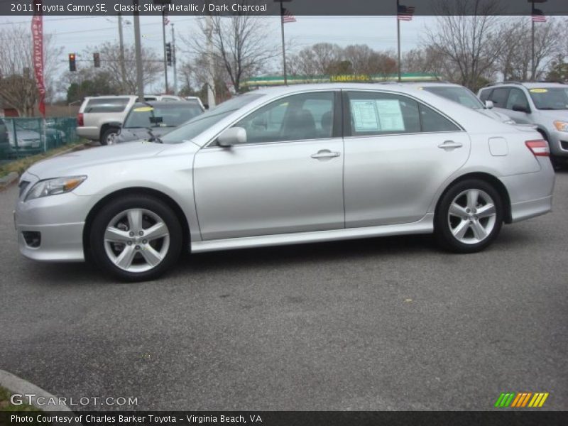 Classic Silver Metallic / Dark Charcoal 2011 Toyota Camry SE