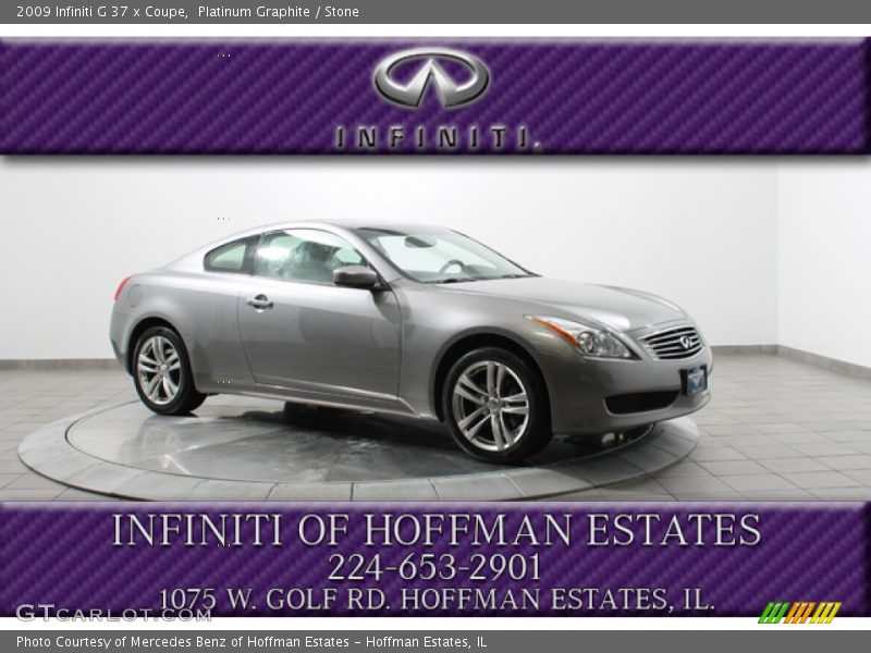 Platinum Graphite / Stone 2009 Infiniti G 37 x Coupe