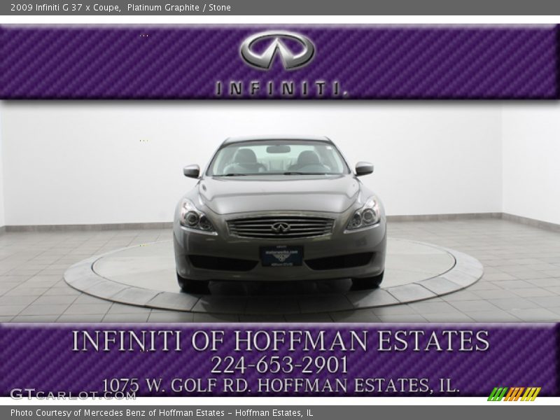 Platinum Graphite / Stone 2009 Infiniti G 37 x Coupe