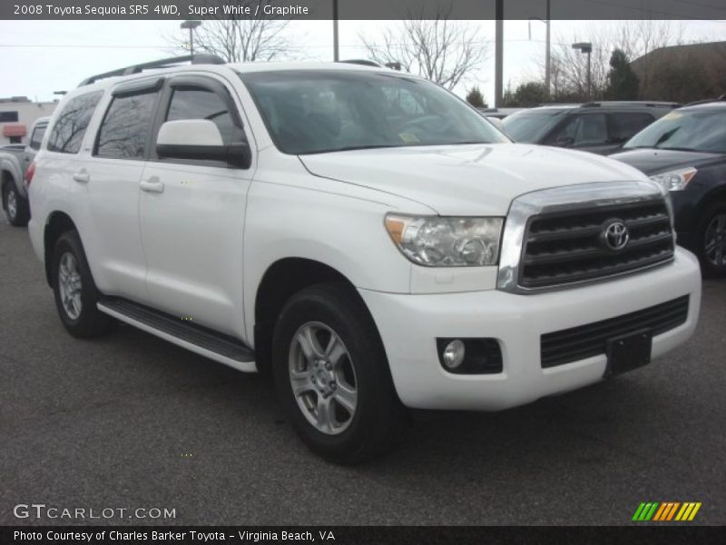 Super White / Graphite 2008 Toyota Sequoia SR5 4WD