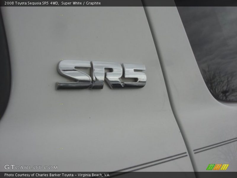 Super White / Graphite 2008 Toyota Sequoia SR5 4WD