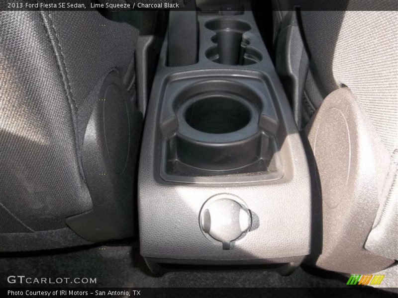 Lime Squeeze / Charcoal Black 2013 Ford Fiesta SE Sedan