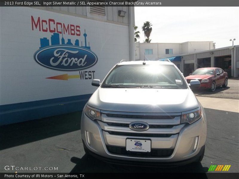 Ingot Silver Metallic / SEL Appearance Charcoal Black/Gray Alcantara 2013 Ford Edge SEL