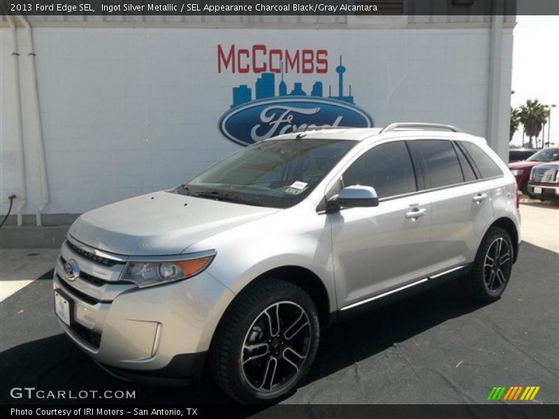 Ingot Silver Metallic / SEL Appearance Charcoal Black/Gray Alcantara 2013 Ford Edge SEL