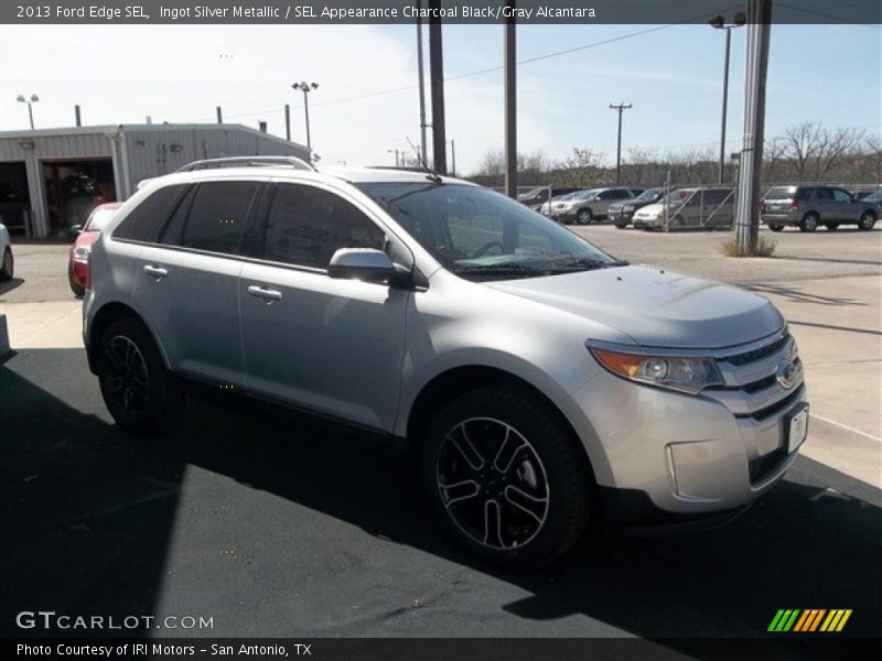 Ingot Silver Metallic / SEL Appearance Charcoal Black/Gray Alcantara 2013 Ford Edge SEL