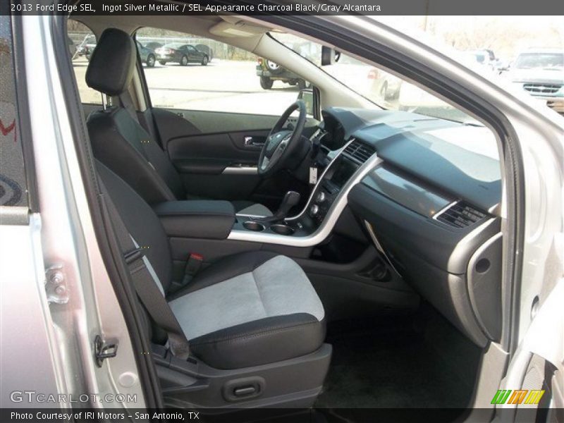 Ingot Silver Metallic / SEL Appearance Charcoal Black/Gray Alcantara 2013 Ford Edge SEL