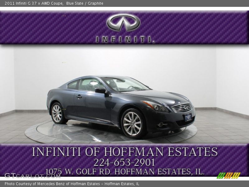 Blue Slate / Graphite 2011 Infiniti G 37 x AWD Coupe