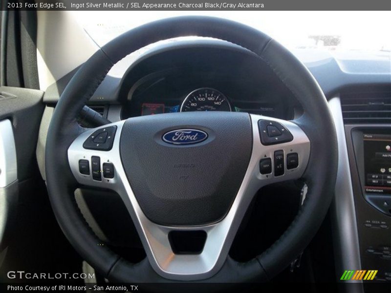 Ingot Silver Metallic / SEL Appearance Charcoal Black/Gray Alcantara 2013 Ford Edge SEL