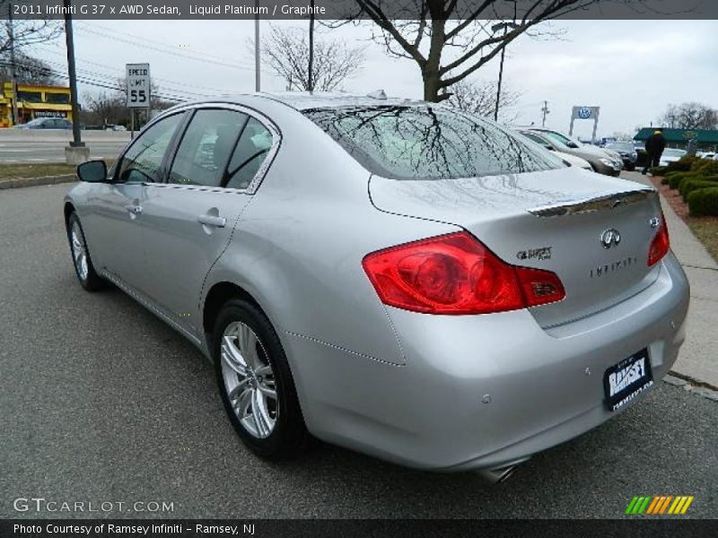 Liquid Platinum / Graphite 2011 Infiniti G 37 x AWD Sedan