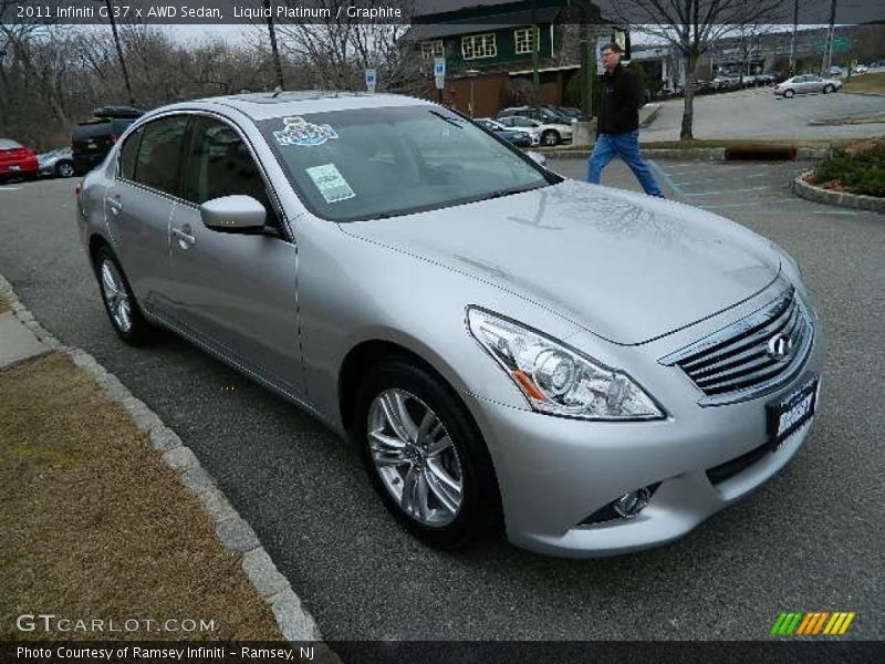 Liquid Platinum / Graphite 2011 Infiniti G 37 x AWD Sedan