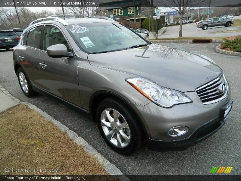 Front 3/4 View of 2009 EX 35 AWD