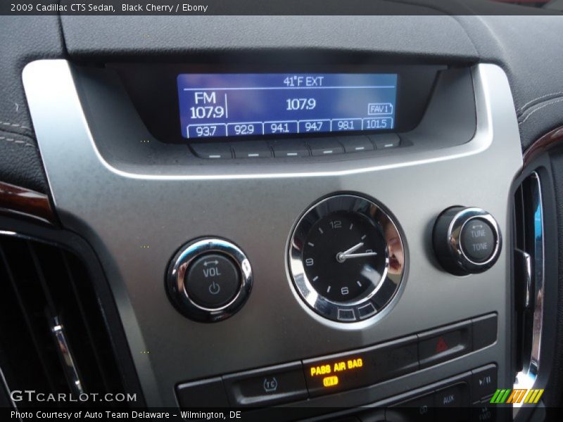Black Cherry / Ebony 2009 Cadillac CTS Sedan