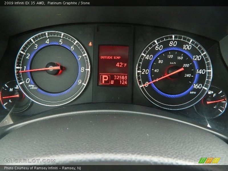  2009 EX 35 AWD 35 AWD Gauges