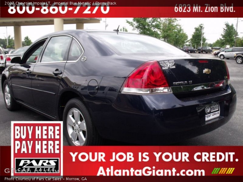 Imperial Blue Metallic / Ebony Black 2007 Chevrolet Impala LT